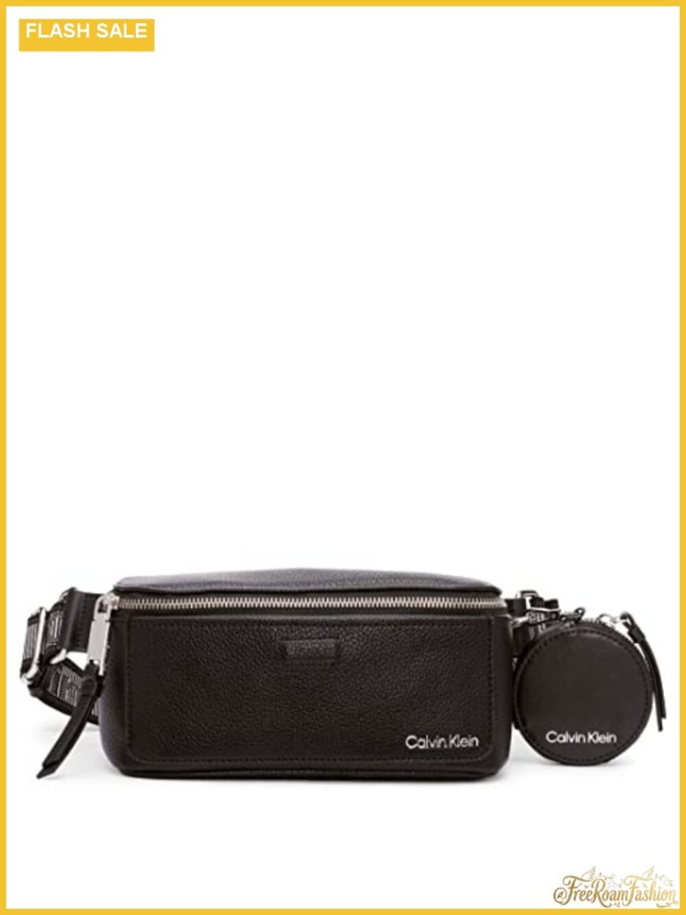 Faux Leather Belt Bag Waist Pack with Removable Coin Purse
